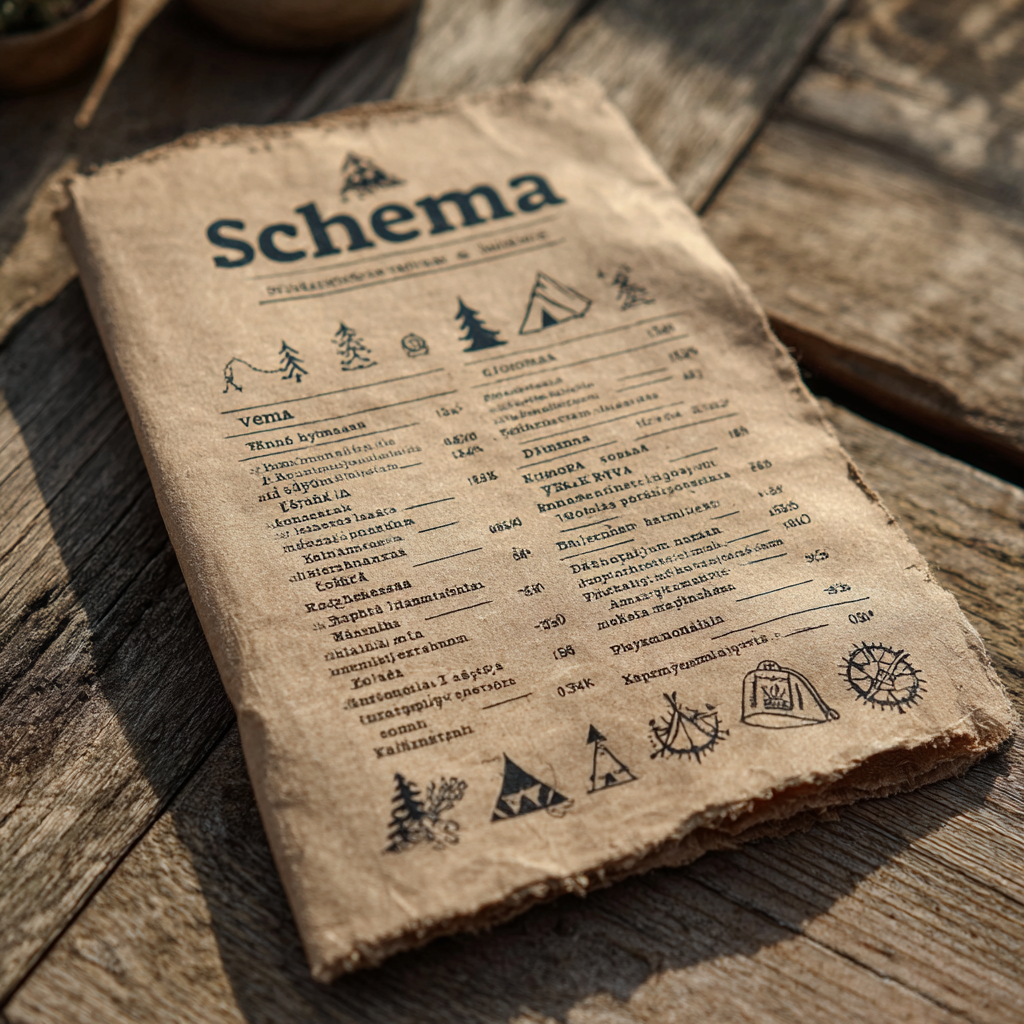 Bild på ett scoutschema